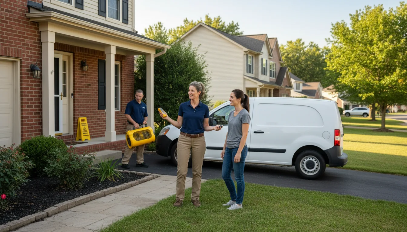 Residential water damage restoration in Smithmill, PA